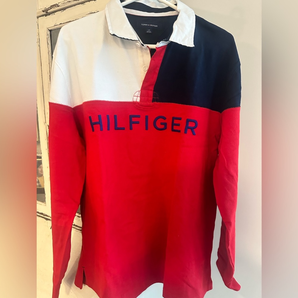 Tommy Hilfiger mens long sleeve polo
